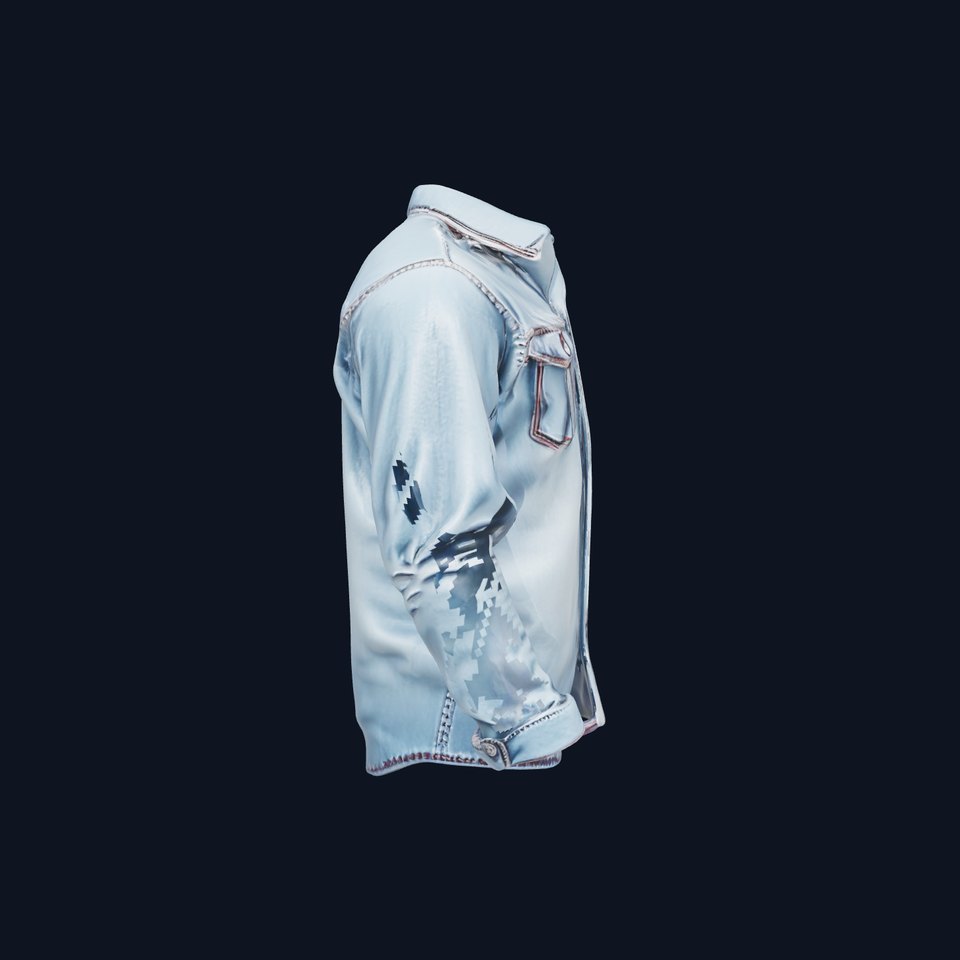 Denim Shirt Model Pack with Realistic Detail